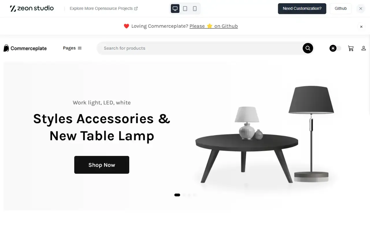 commerceplate · 桌面端首页
