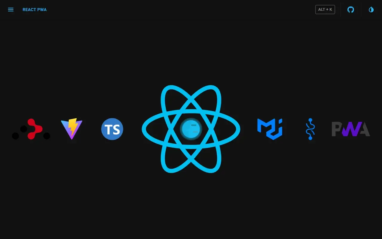 react-pwa · 桌面端首页