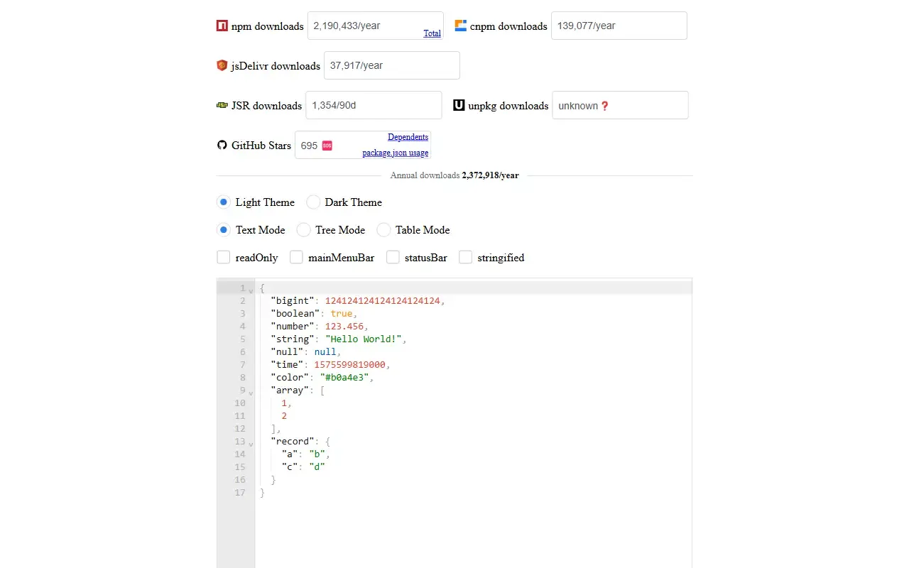 json editor vue · 桌面端首页
