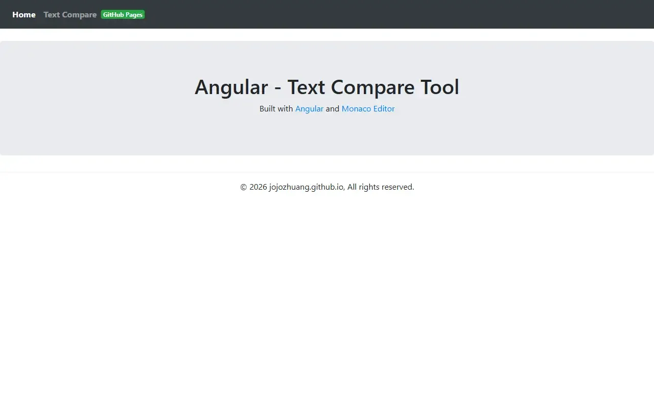 text compare angular · 桌面端首页