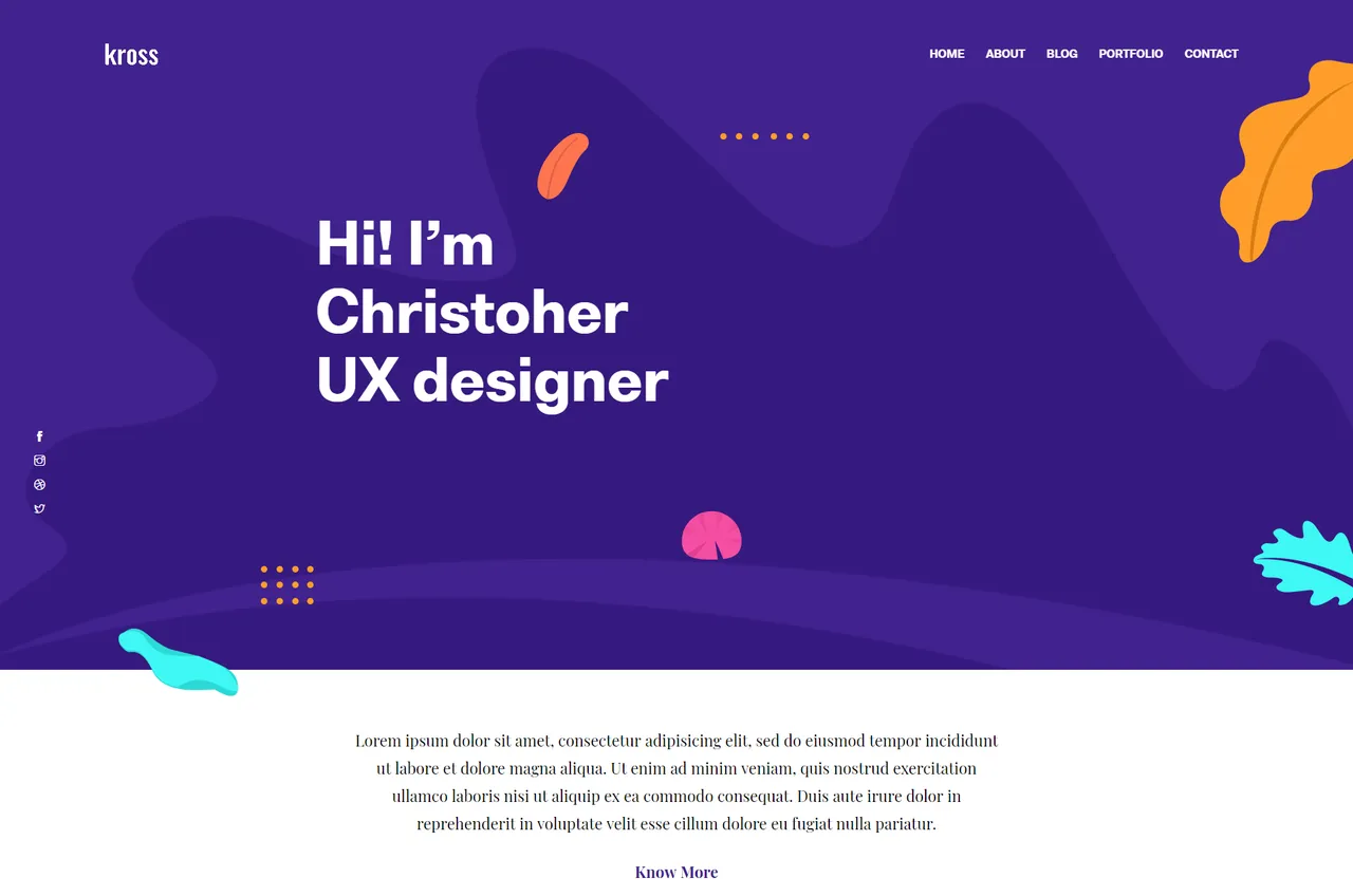 kross-bootstrap · 个人首页