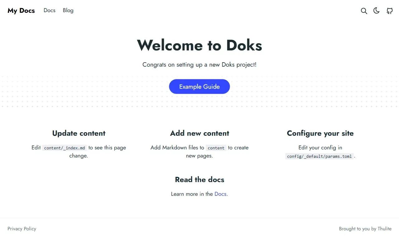 doks · 桌面端首页