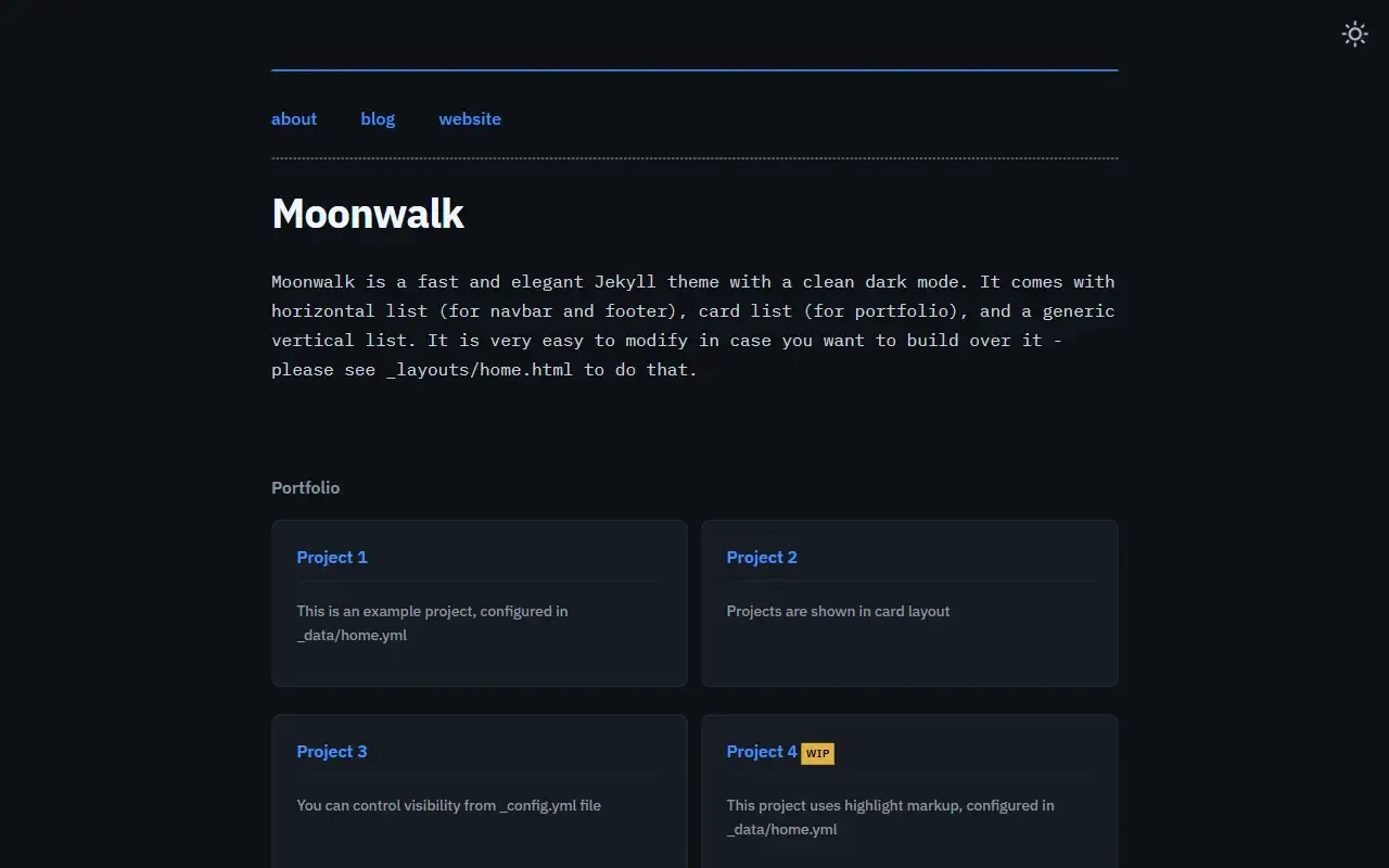 moonwalk · 桌面端首页