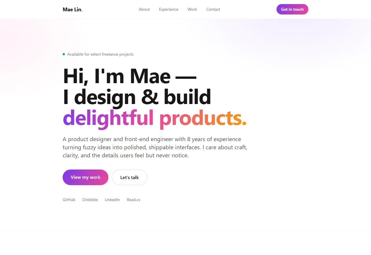 free-nextjs-cv-template · 仓库预览 1
