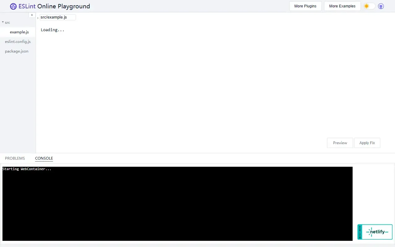 eslint online playground · 桌面端首页