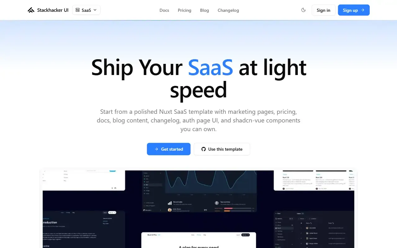 saas · 桌面端首页