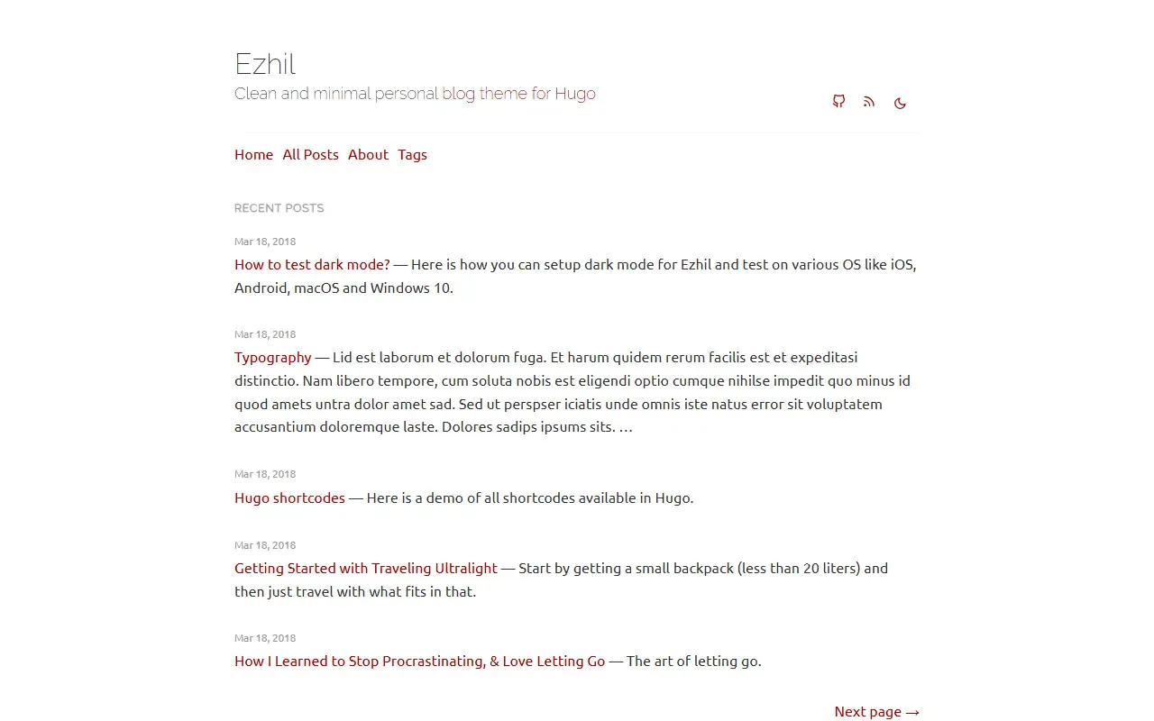 ezhil · 桌面端首页