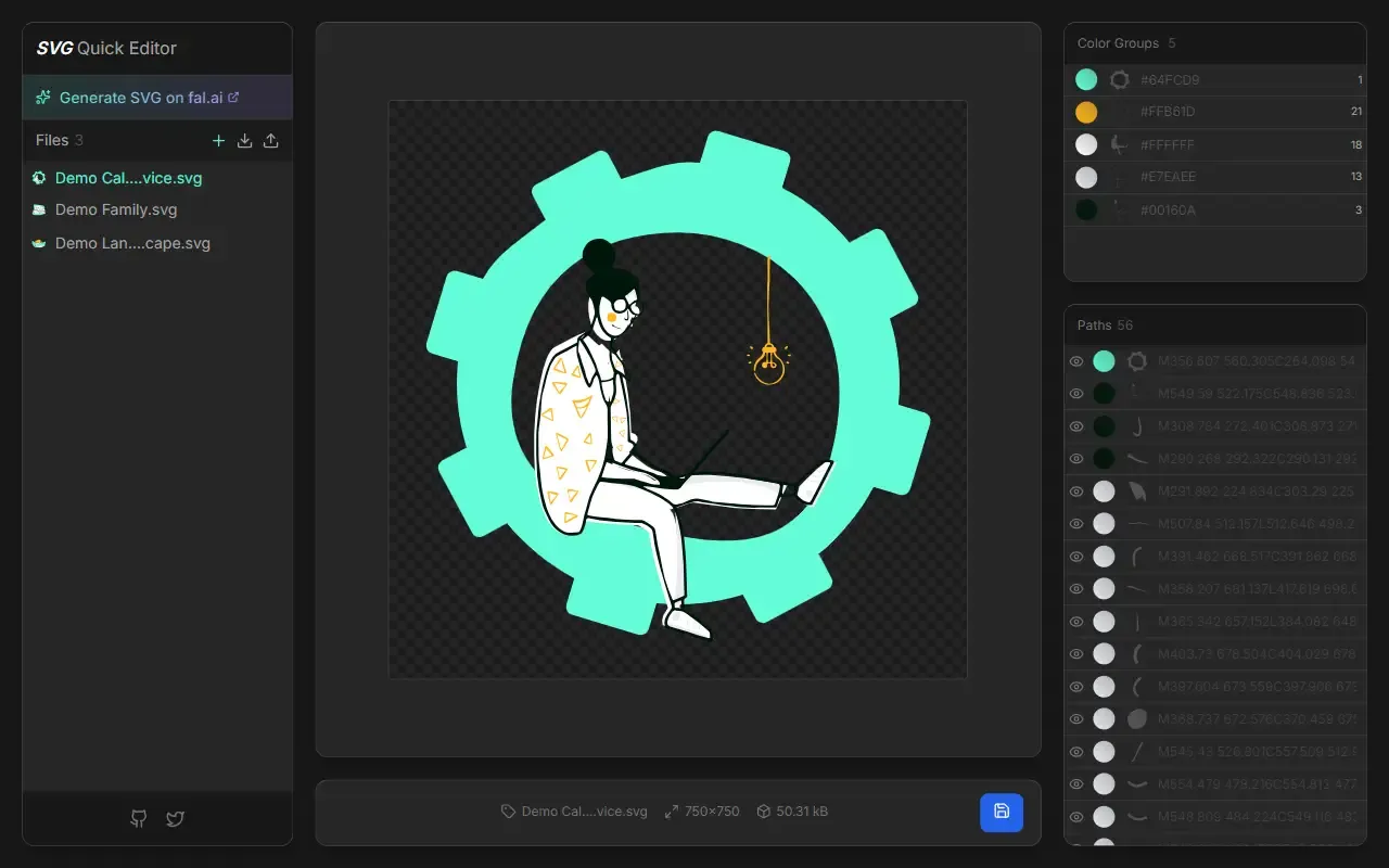 svg quick editor · 桌面端首页