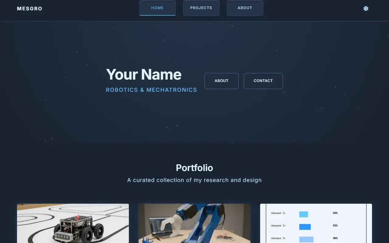 MESGRO · 桌面端首页