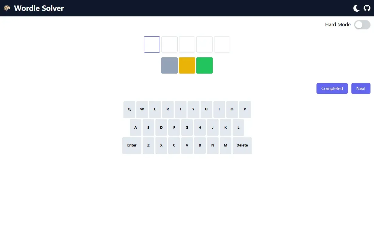wordlesolver · 桌面端首页
