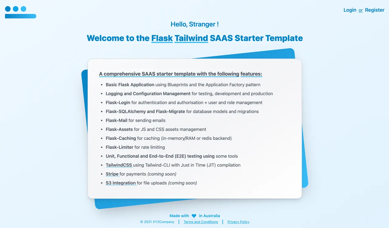 Flask-Tailwind-SAAS-Starter-Template · 仓库预览 1