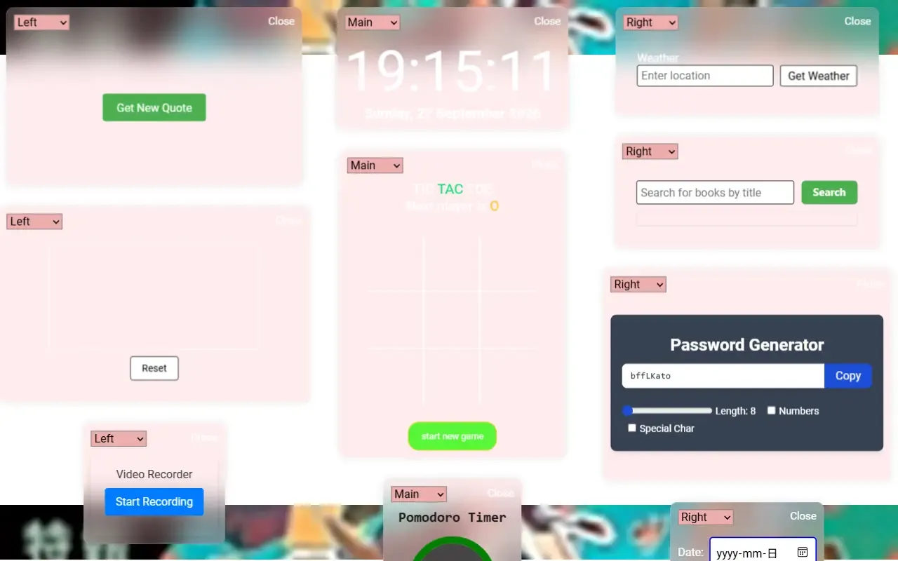 shiny octo planner app · 桌面端首页