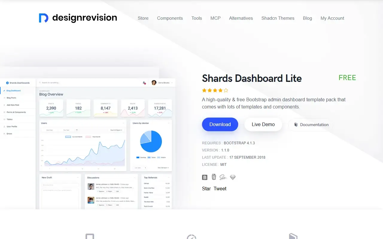 shards-dashboard · 桌面端首页