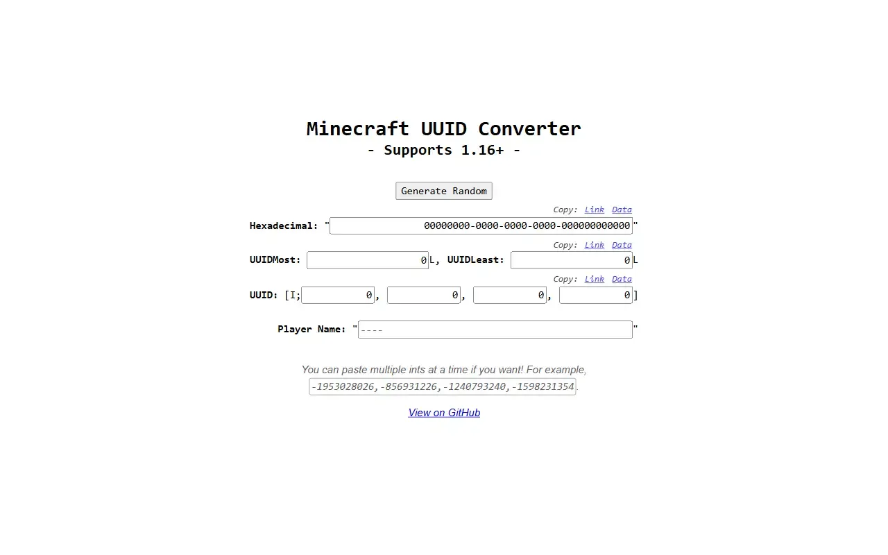 mc uuid converter · 桌面端首页