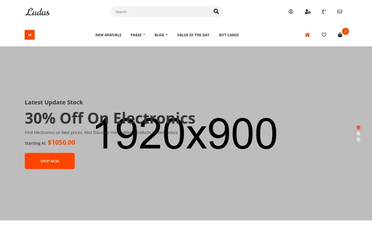 ecommerce_template_html · 桌面端首页