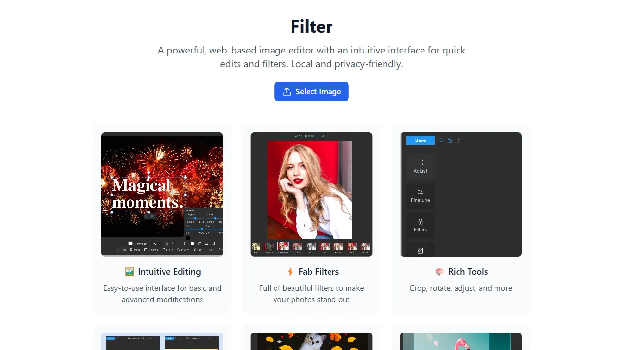 filter 网站模板截图