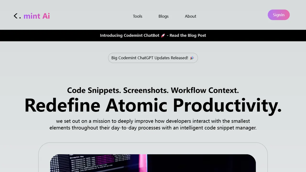 Codemint Ai 网站模板截图