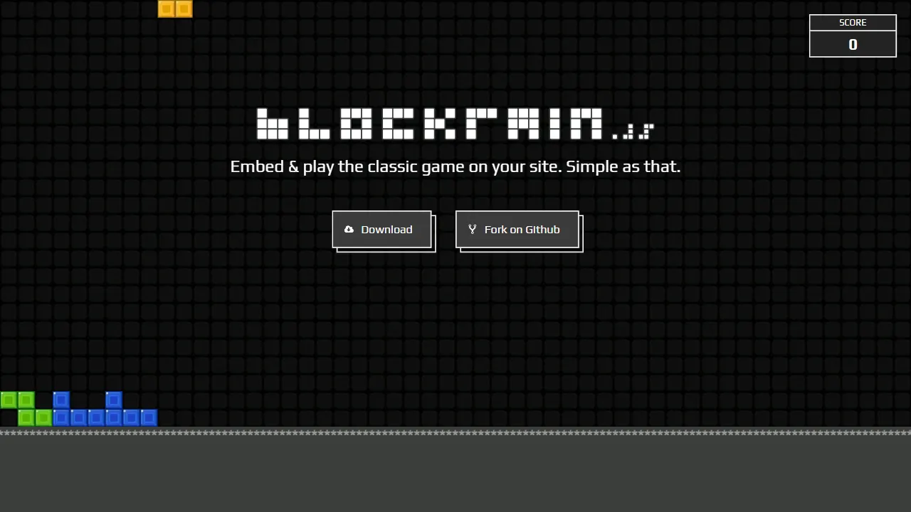 blockrain.js 网站模板截图