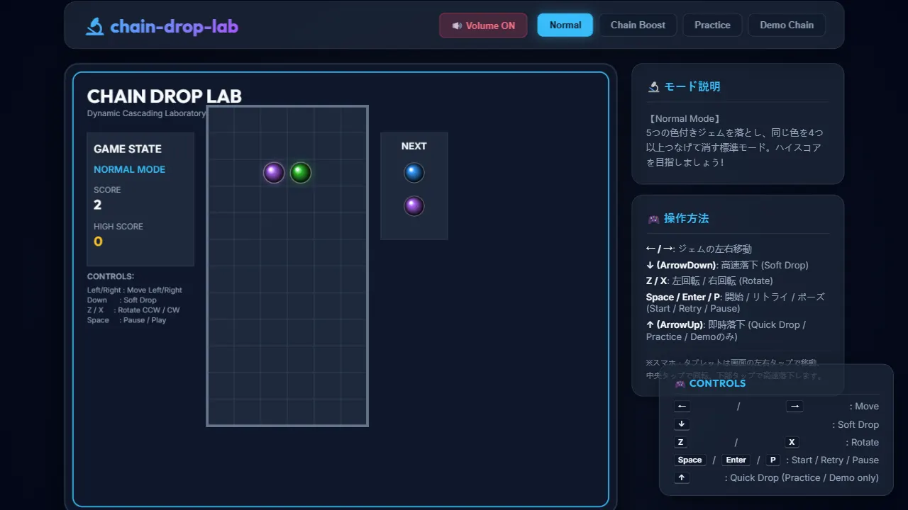 chain drop lab 网站模板截图
