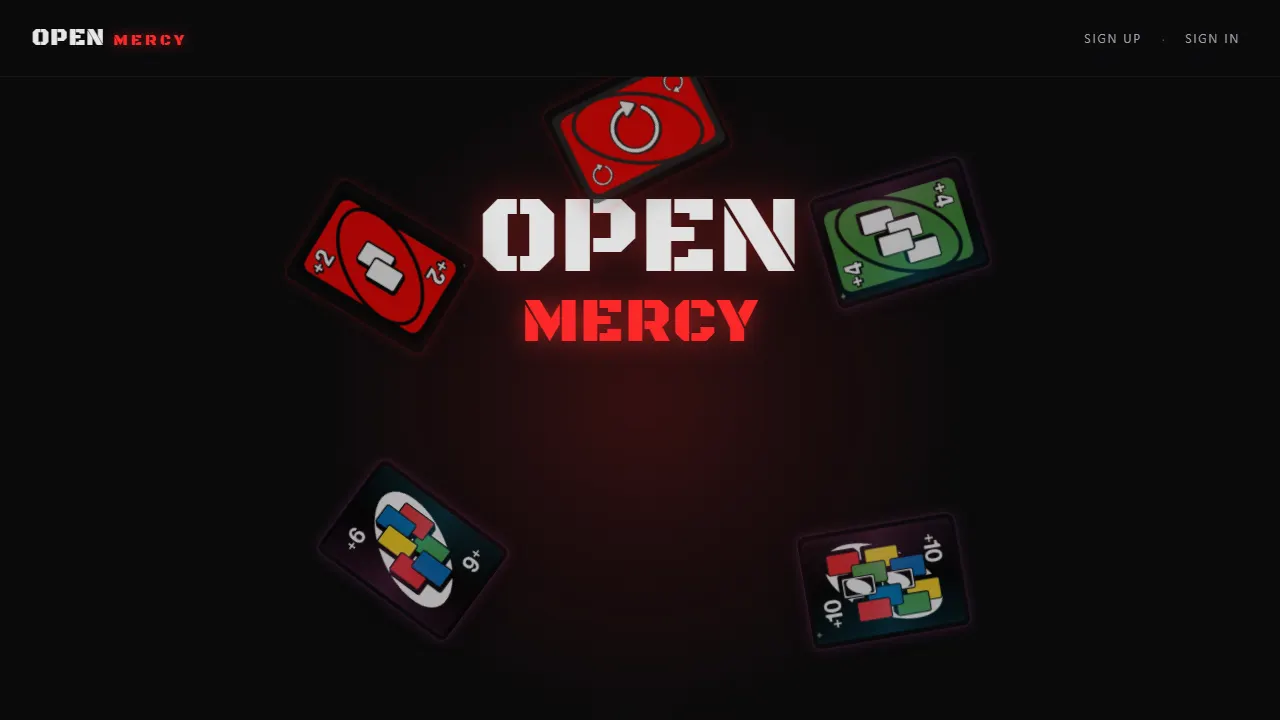 open mercy 网站模板截图