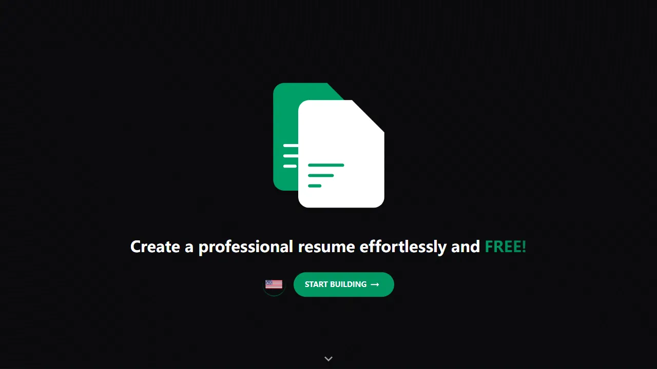 resume builder 网站模板截图