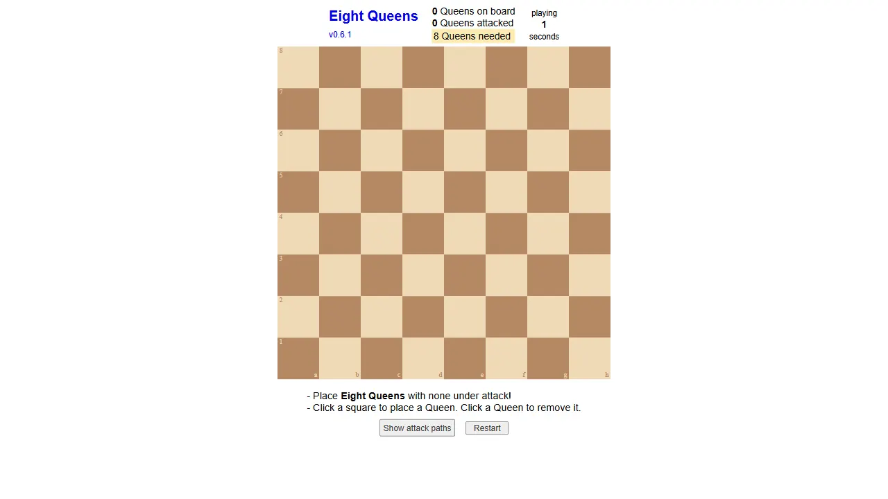 EightQueens 网站模板截图