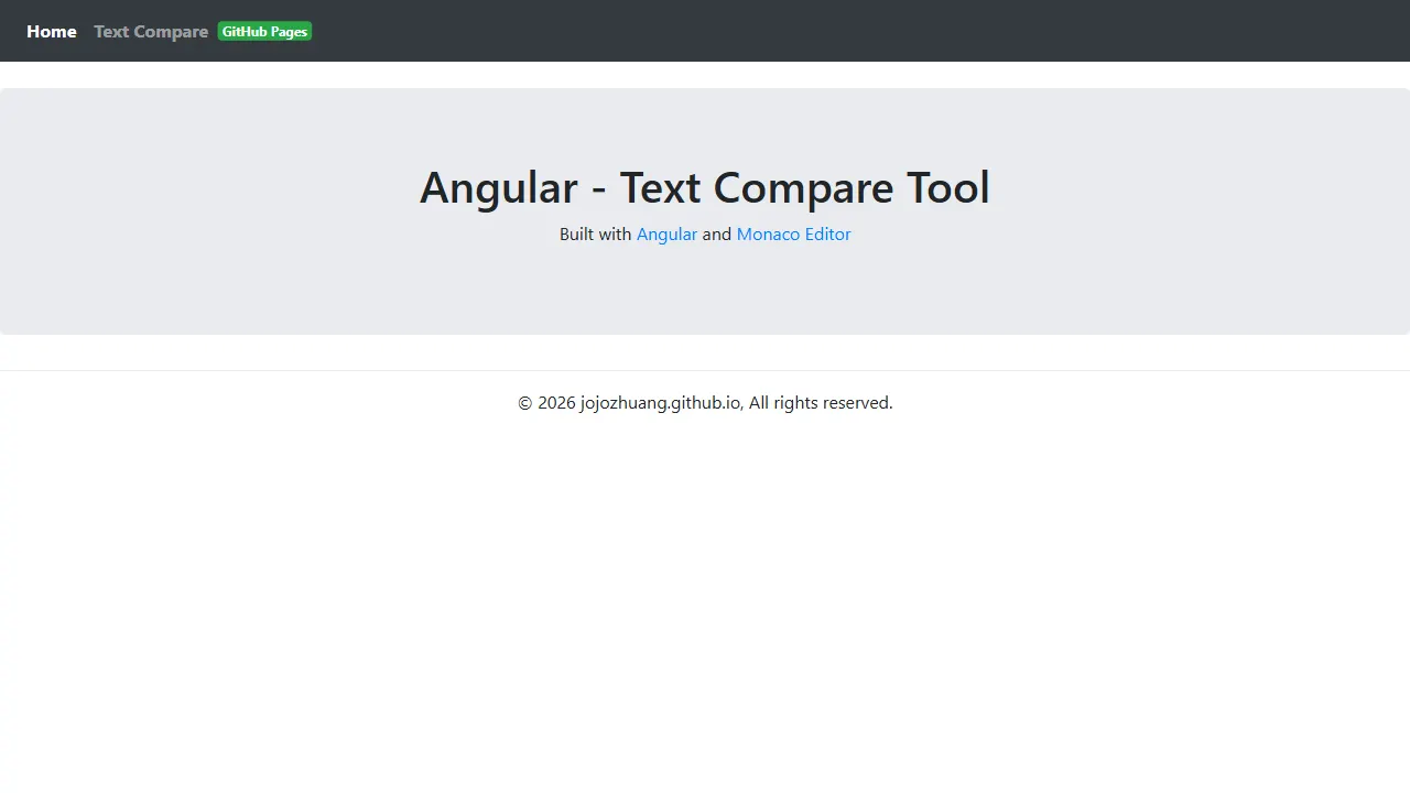 text compare angular 网站模板截图