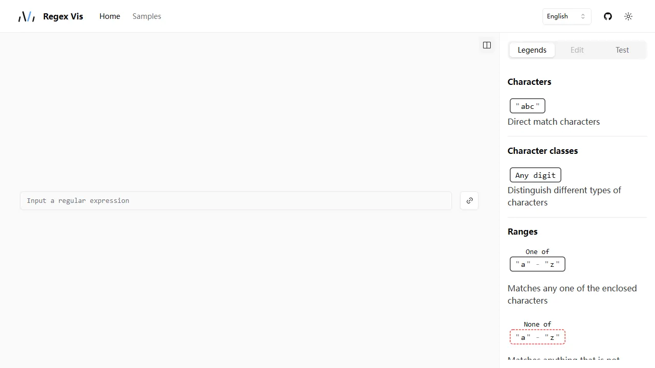 regex vis 网站模板截图