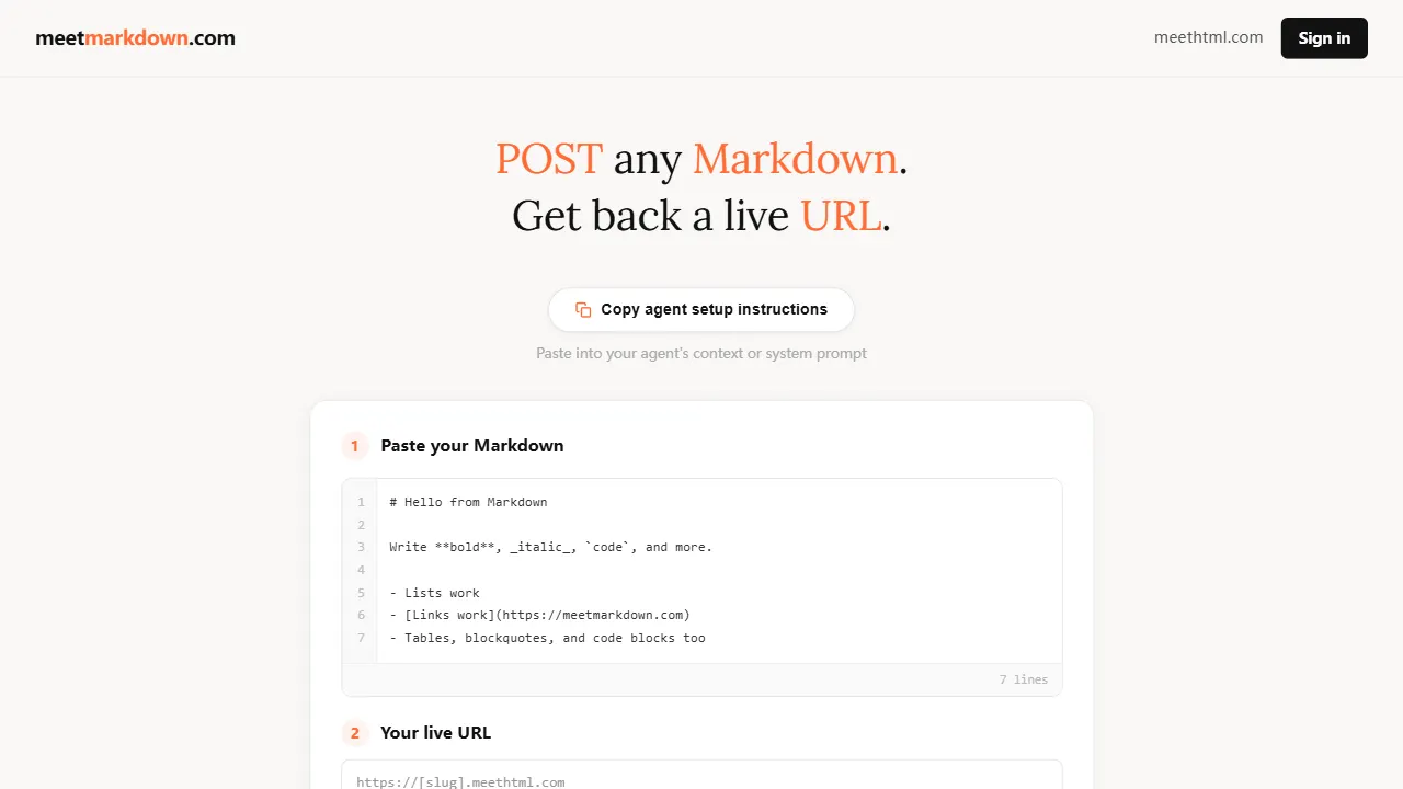 meetmarkdown 网站模板截图