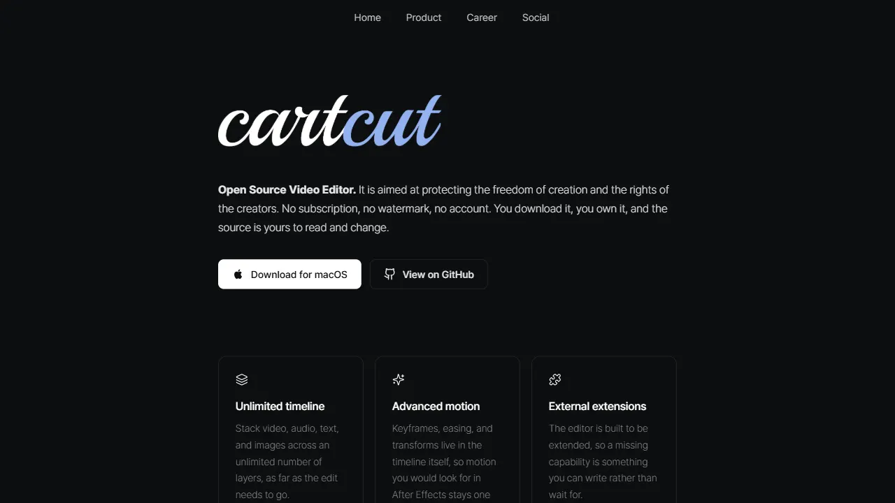 cartcut 网站模板截图
