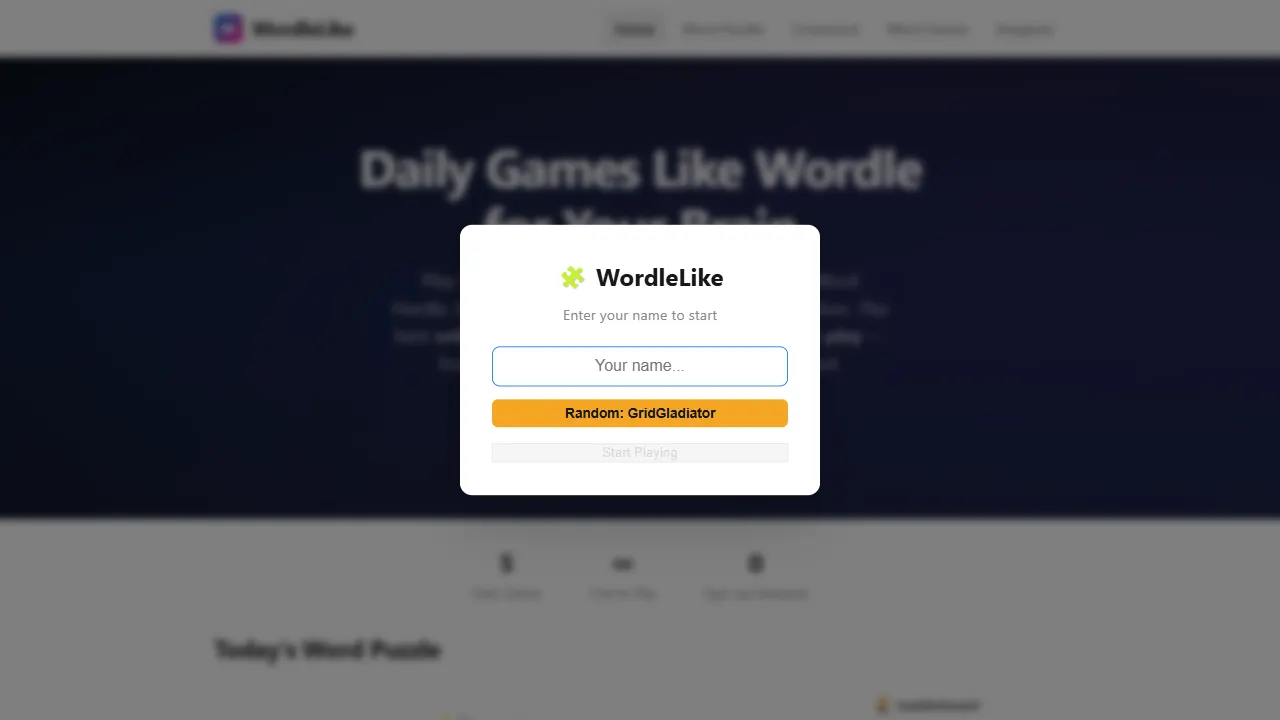 wordle demo 网站模板截图