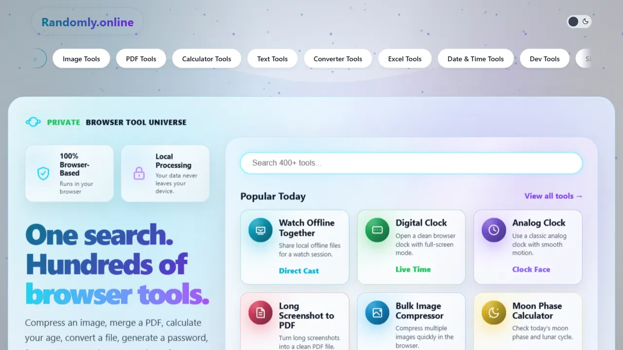 Randomly.online docs 网站模板截图
