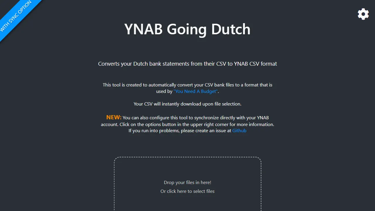 YNABGoingDutch 网站模板截图