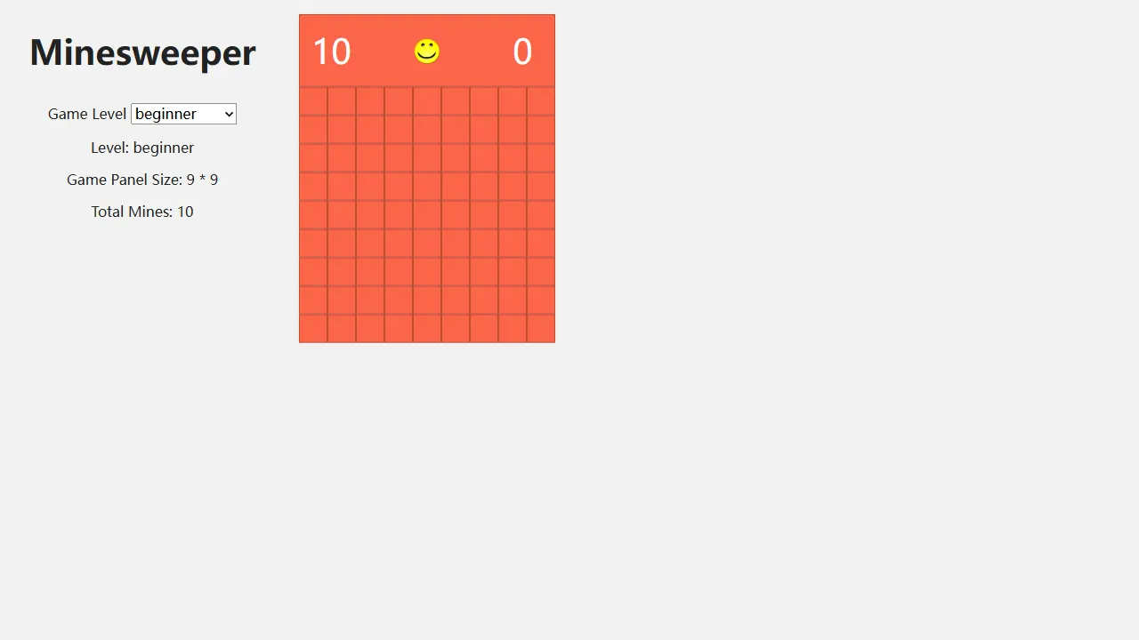 ng2 minesweeper 网站模板截图