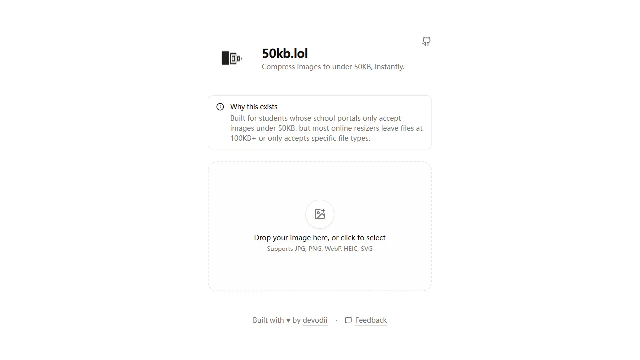 50kb.lol 网站模板截图