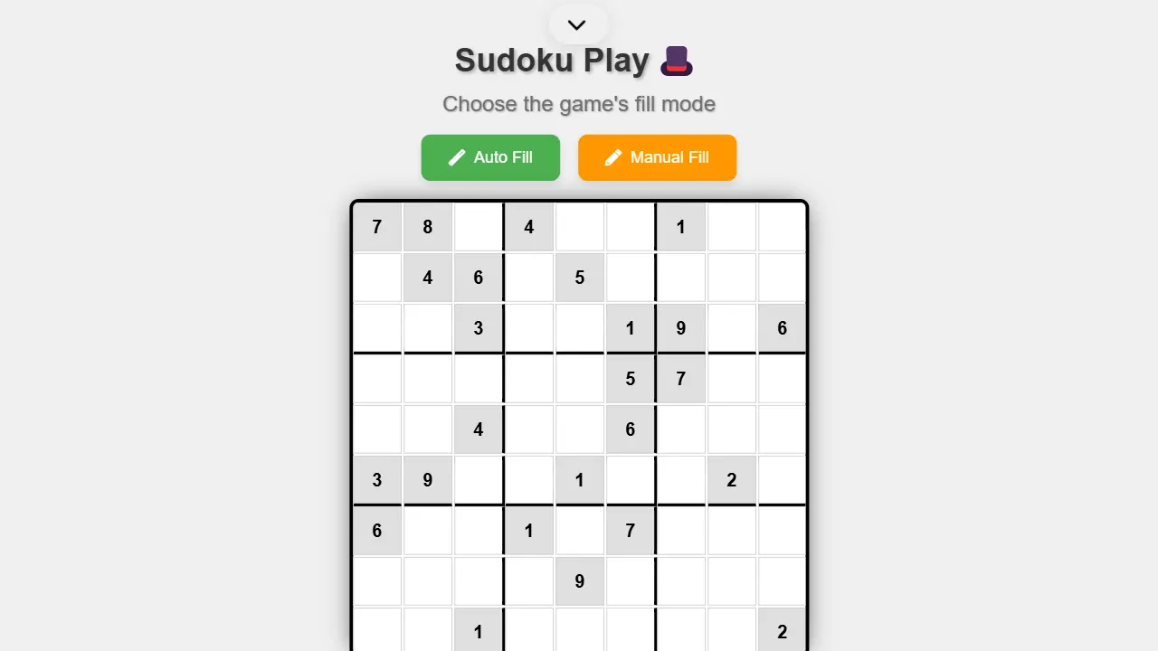 sudoku play 网站模板截图