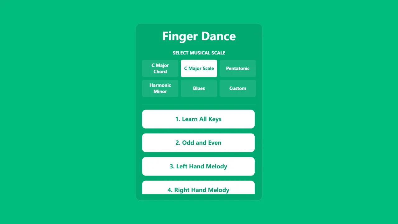 FingerDancer 网站模板截图