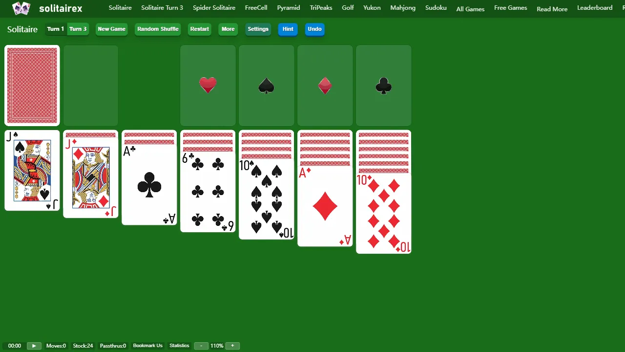solitairex.io 网站模板截图