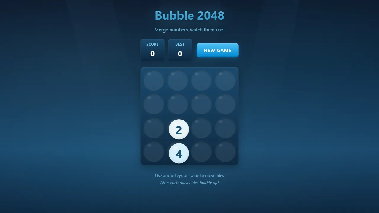 bubble 2048 网站模板截图
