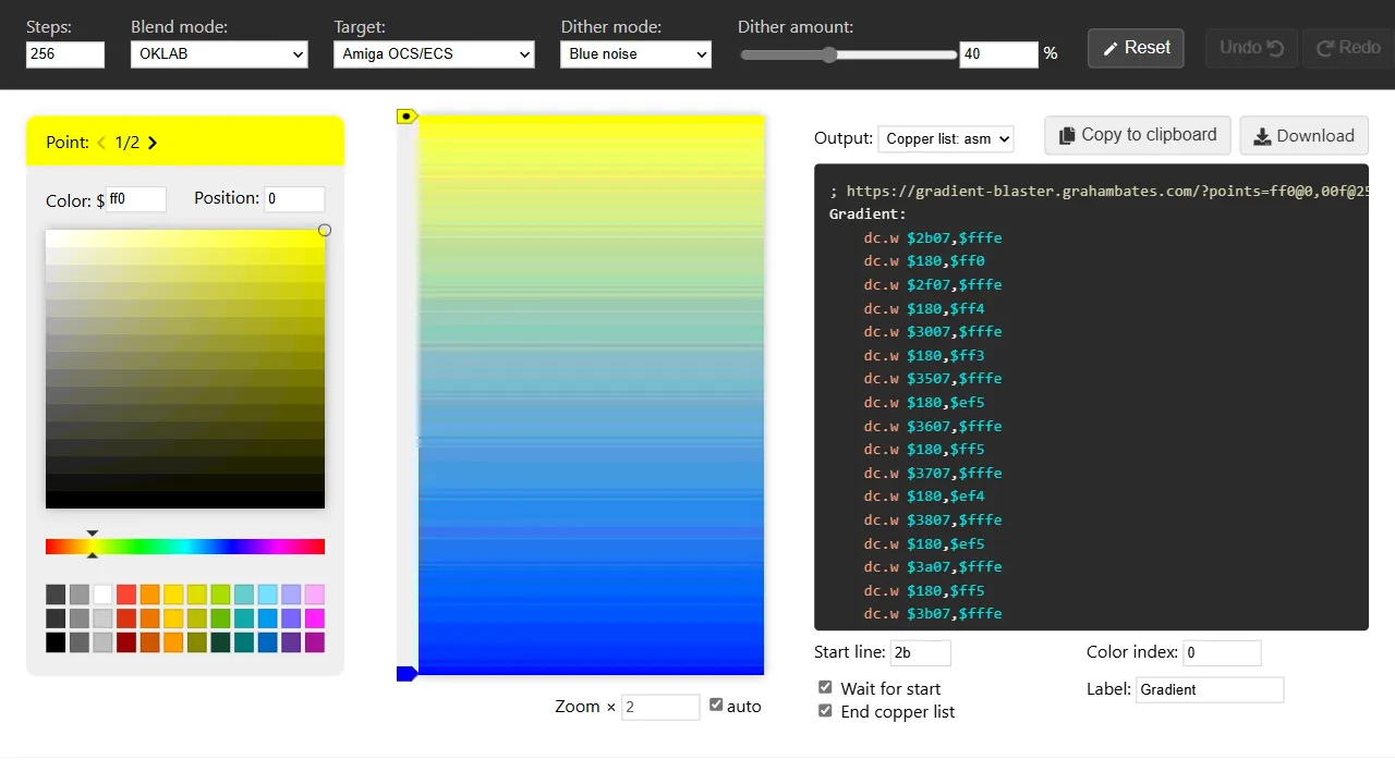 gradient blaster 网站模板截图