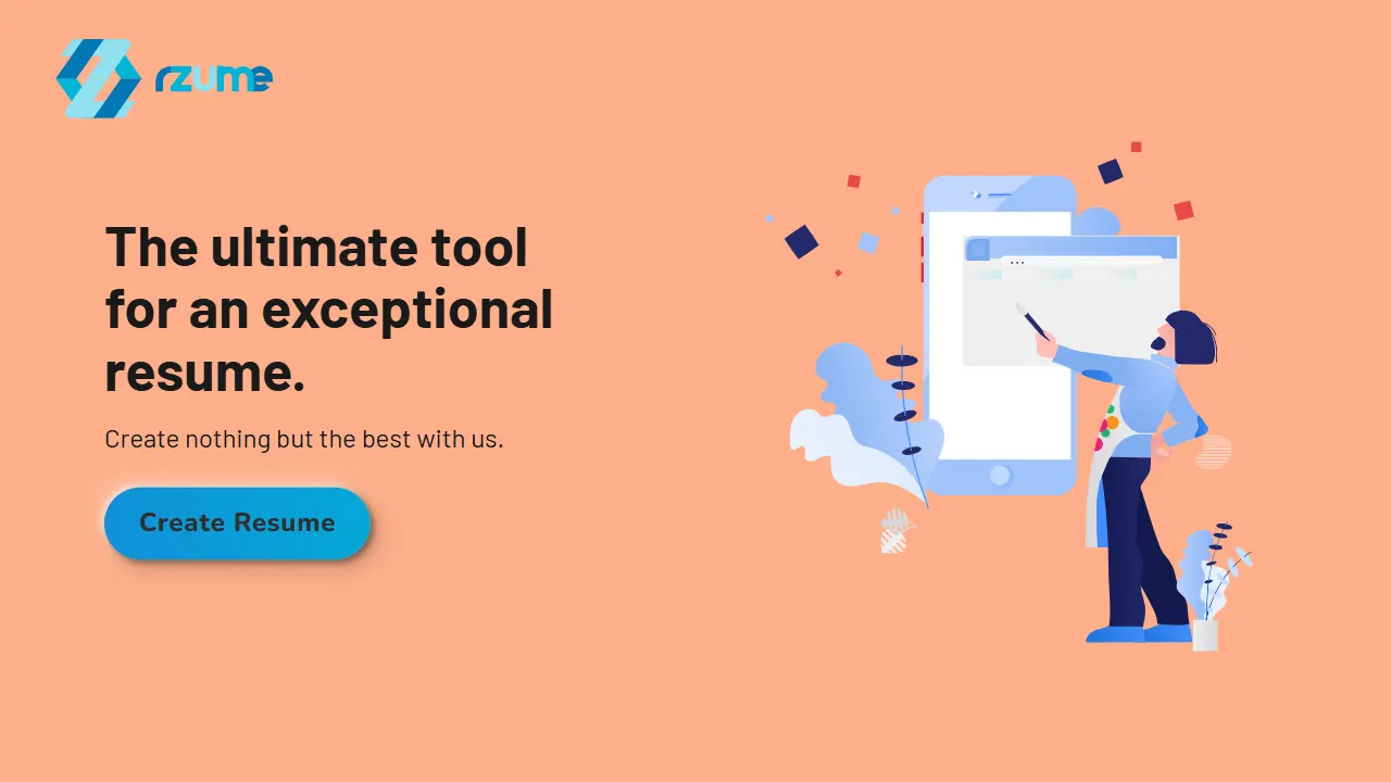 resume builder 网站模板截图