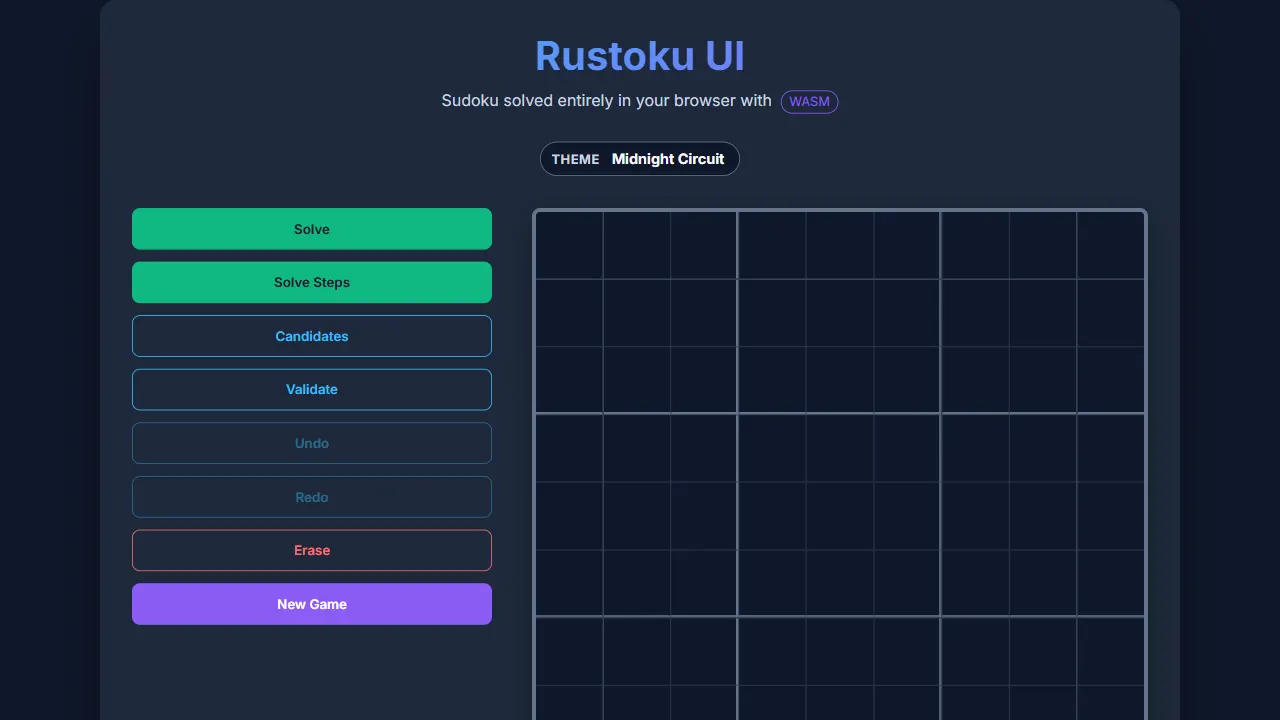 rustoku 网站模板截图