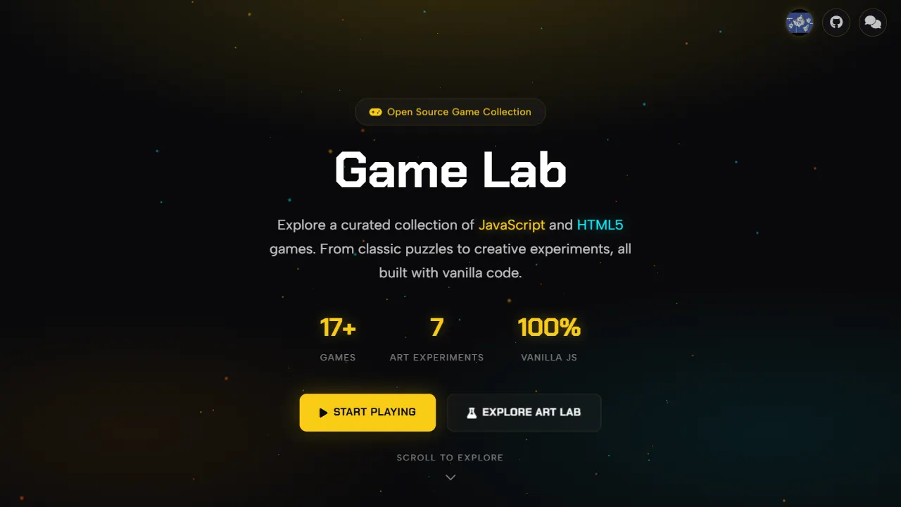 JS game collections 网站模板截图