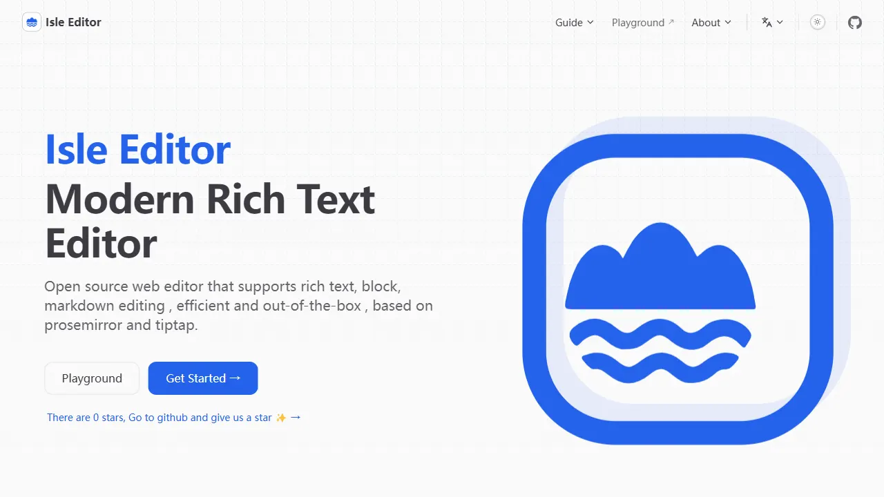 isle editor 网站模板截图