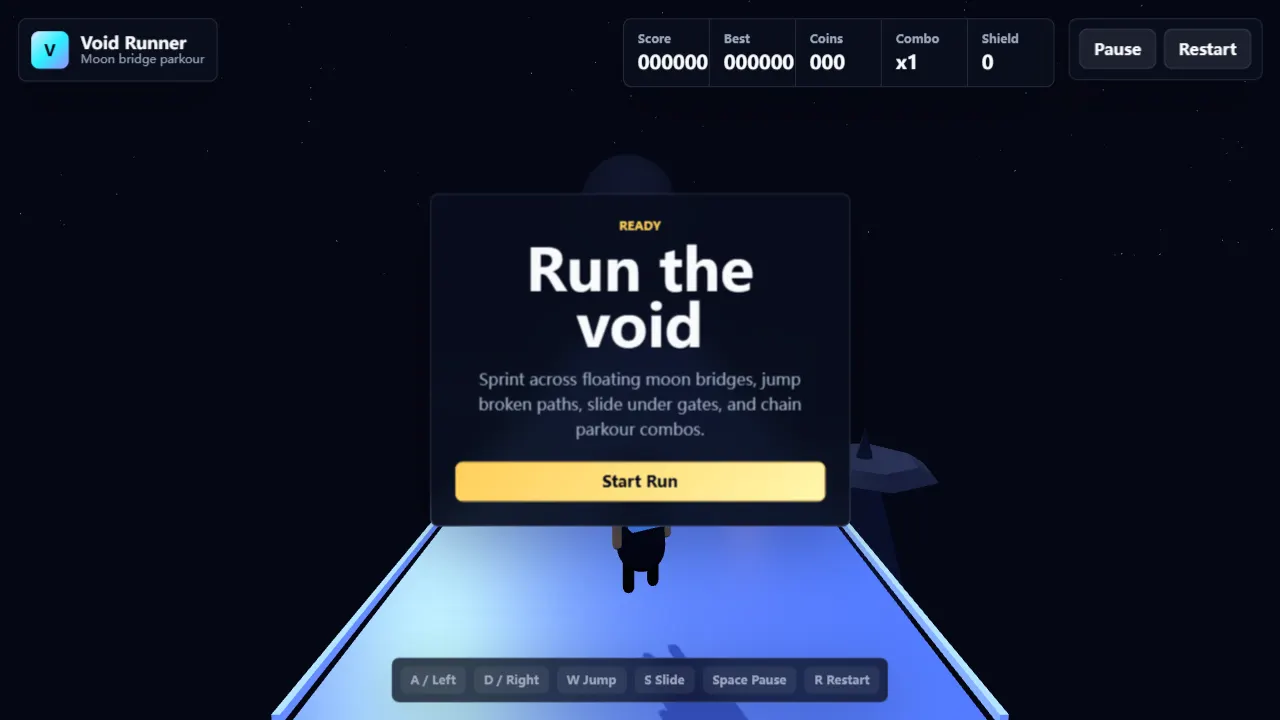 void runner 网站模板截图