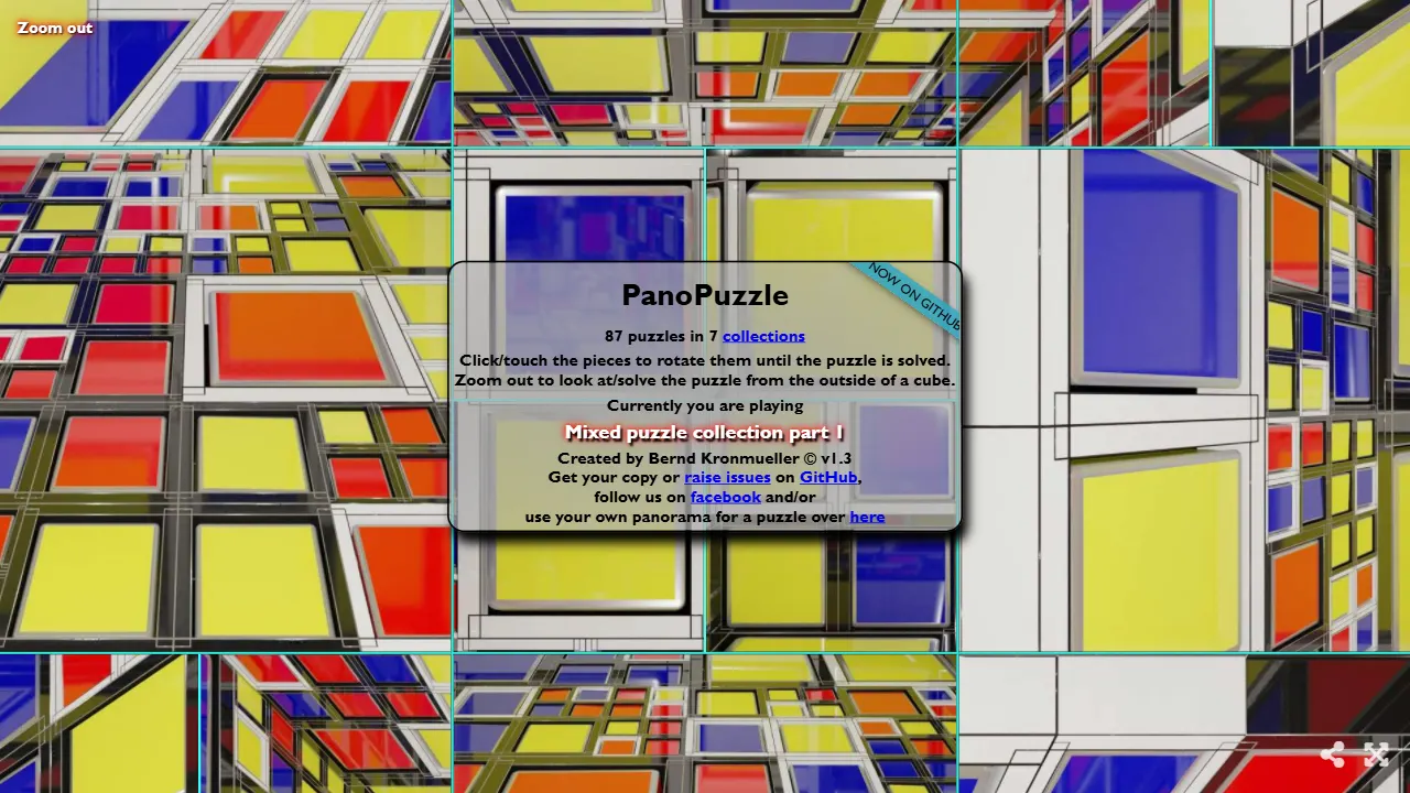 PanoPuzzle 网站模板截图