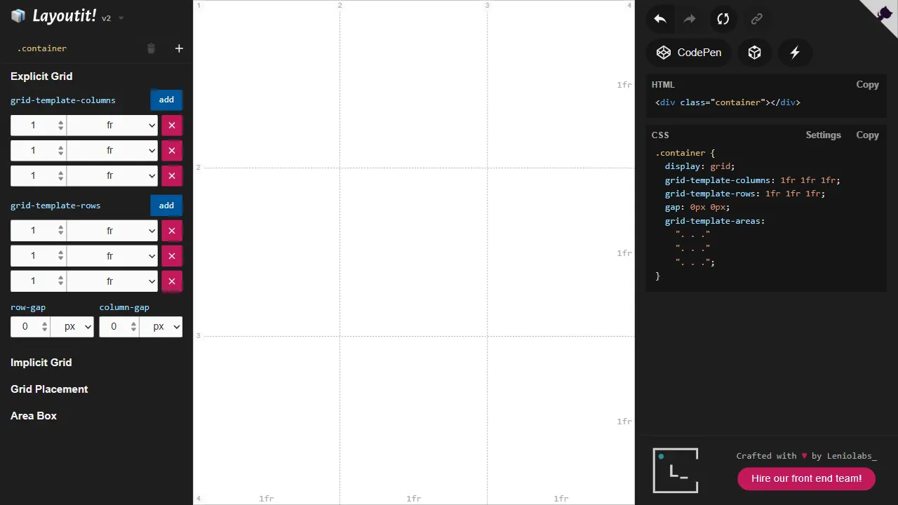 layoutit grid 网站模板截图