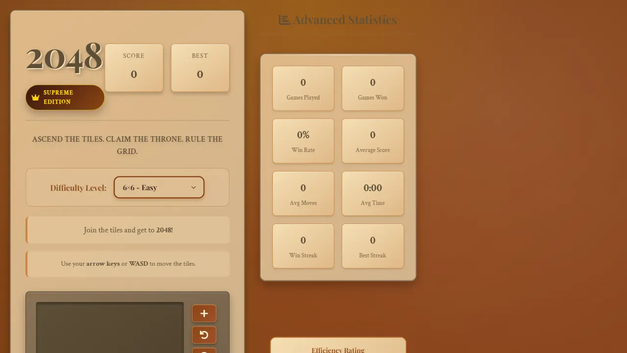 2048 网站模板截图