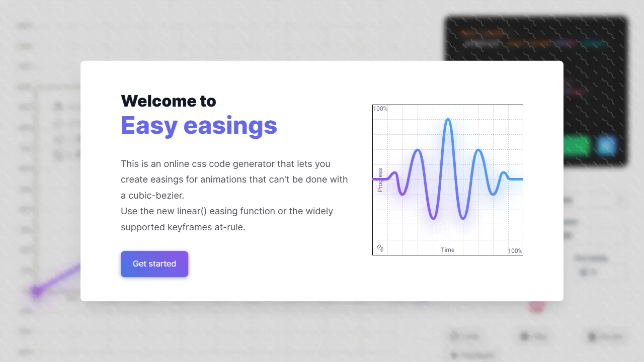 custom easings with keyframes 网站模板截图