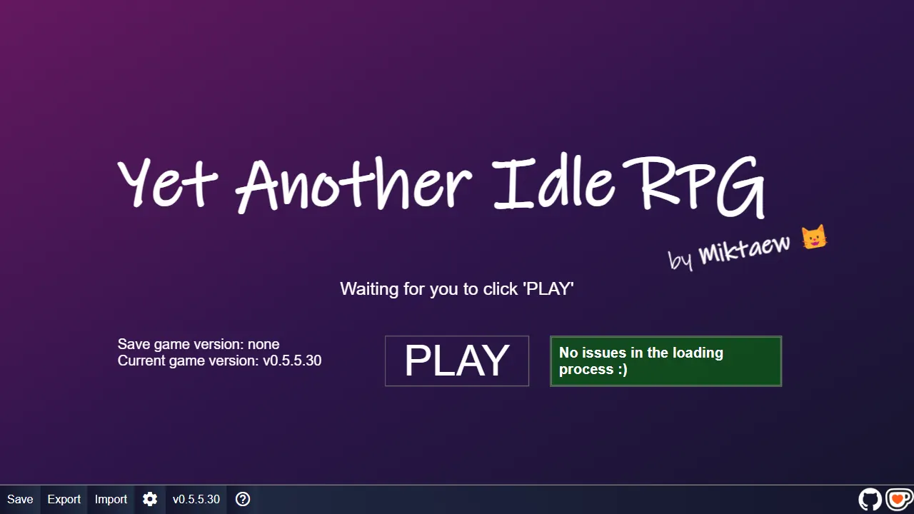 yet another idle rpg 网站模板截图